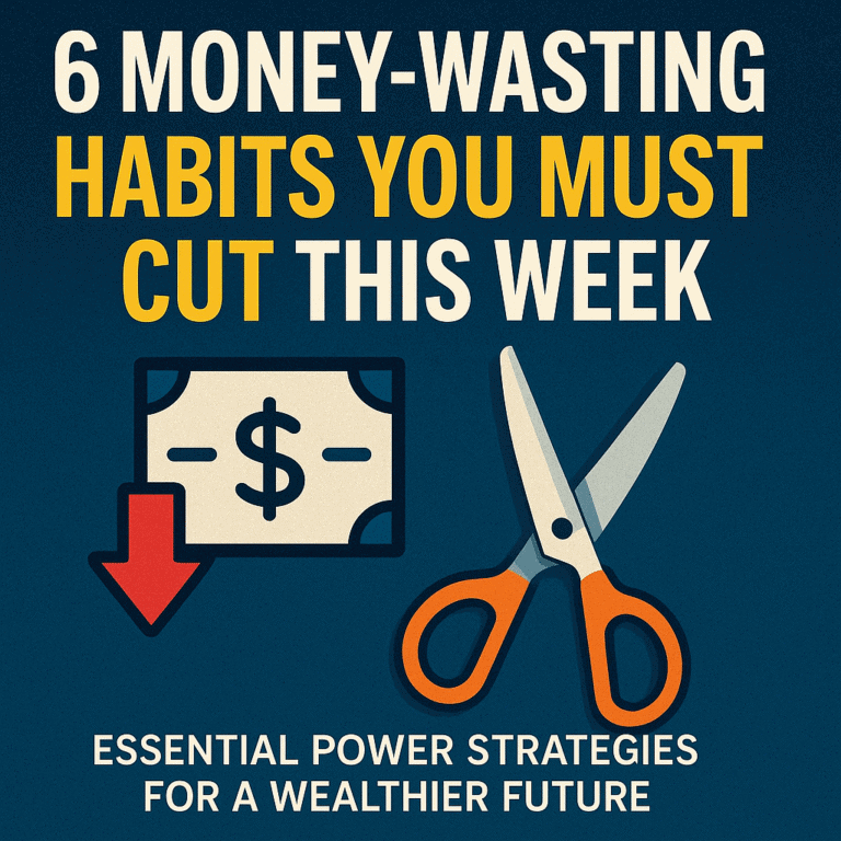 6 Money-Wasting Habits You Must Cut This Week: Essential Power Strategies for a Wealthier Future