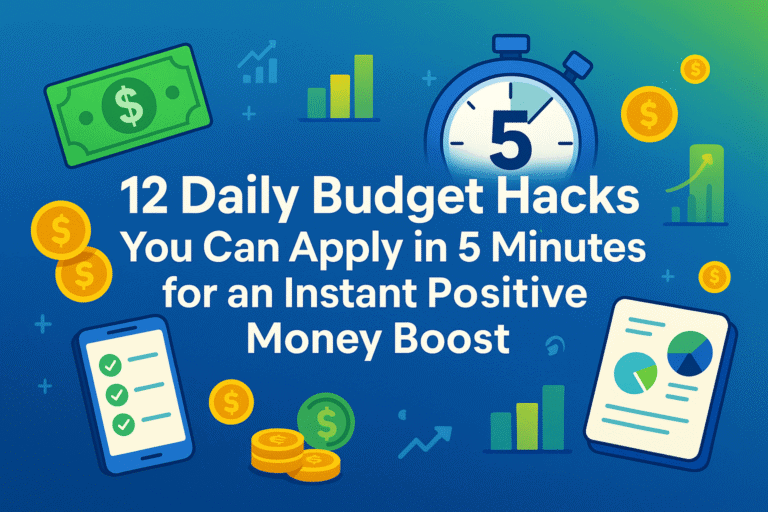 12 Daily Budget Hacks You Can Apply in 5 Minutes for an Instant Positive Money Boost