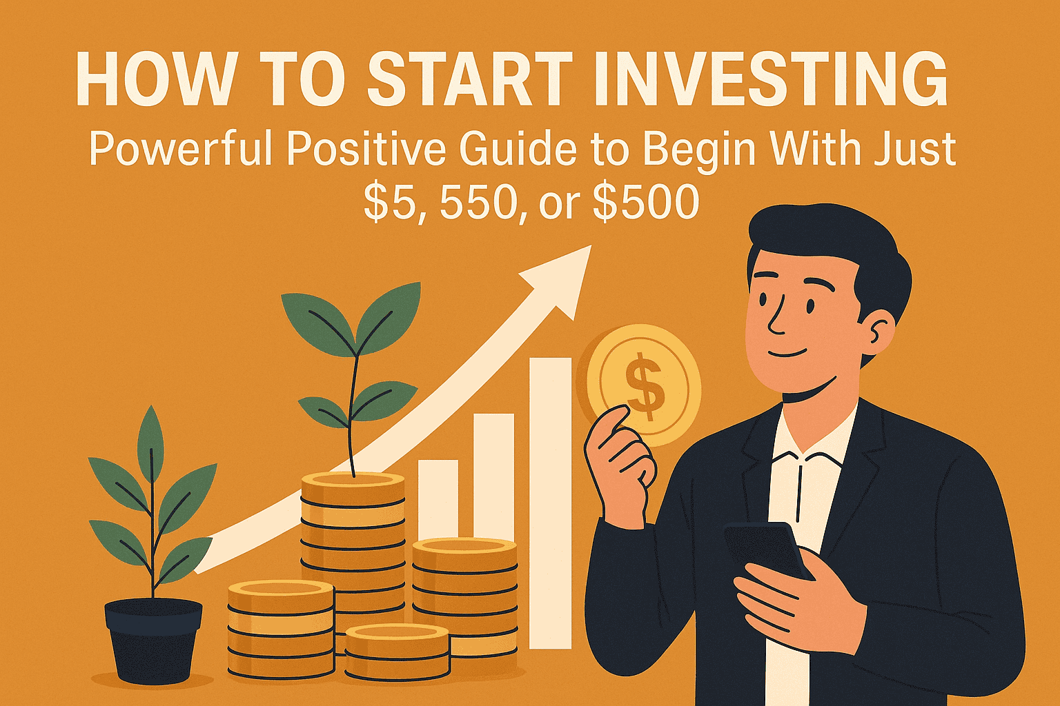 How to Start Investing: Powerful Positive Guide to Begin With Just $5, $50, or $500