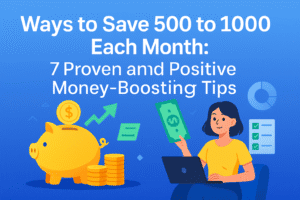 Ways to Save 500 to 1000 Each Month