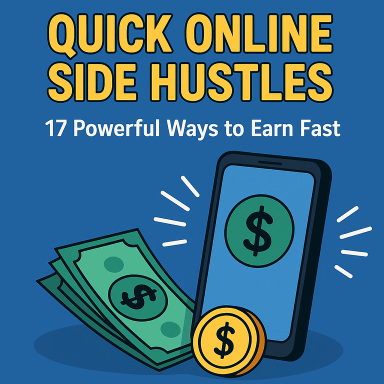 Quick online side hustles: 17 Powerful Positive Ways to Earn Fast From Your Phone
