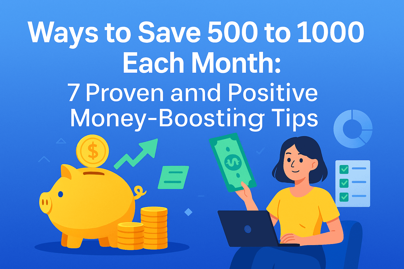 Ways to Save 500 to 1000 Each Month: 7 Proven and Positive Money-Boosting Tips