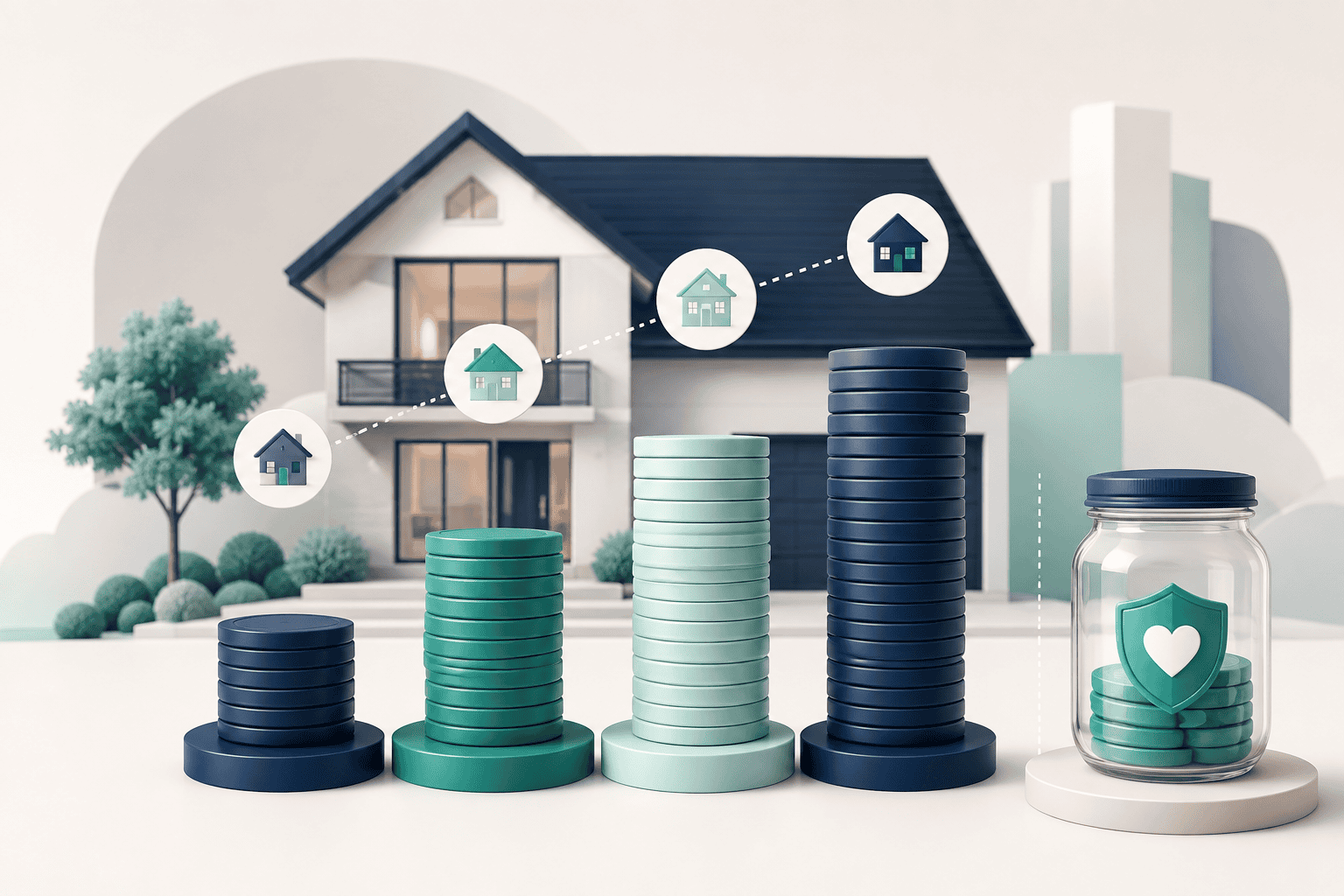 How much to put down on a house comparison with emergency savings reserve